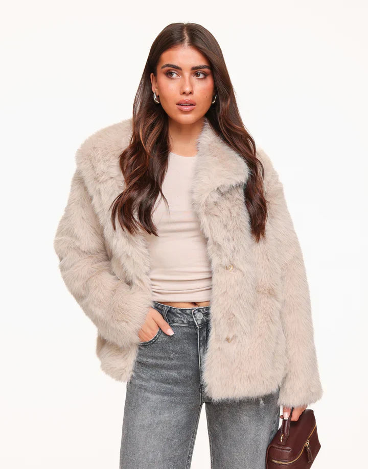 Freya - Faux fur jakke