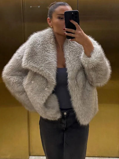 Freya - Faux fur jakke