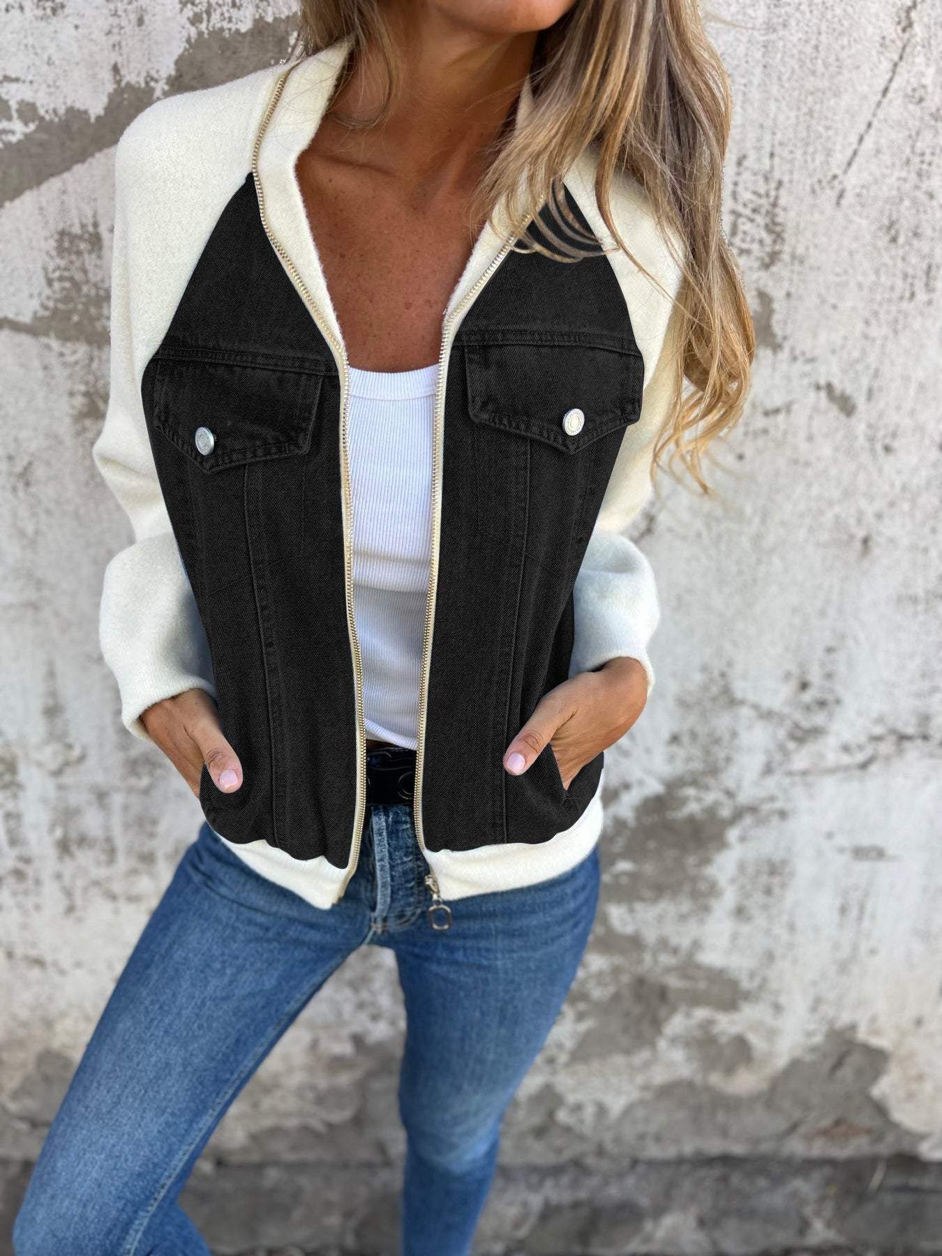 Isabella | Casual V-hals Ykkers Jacket