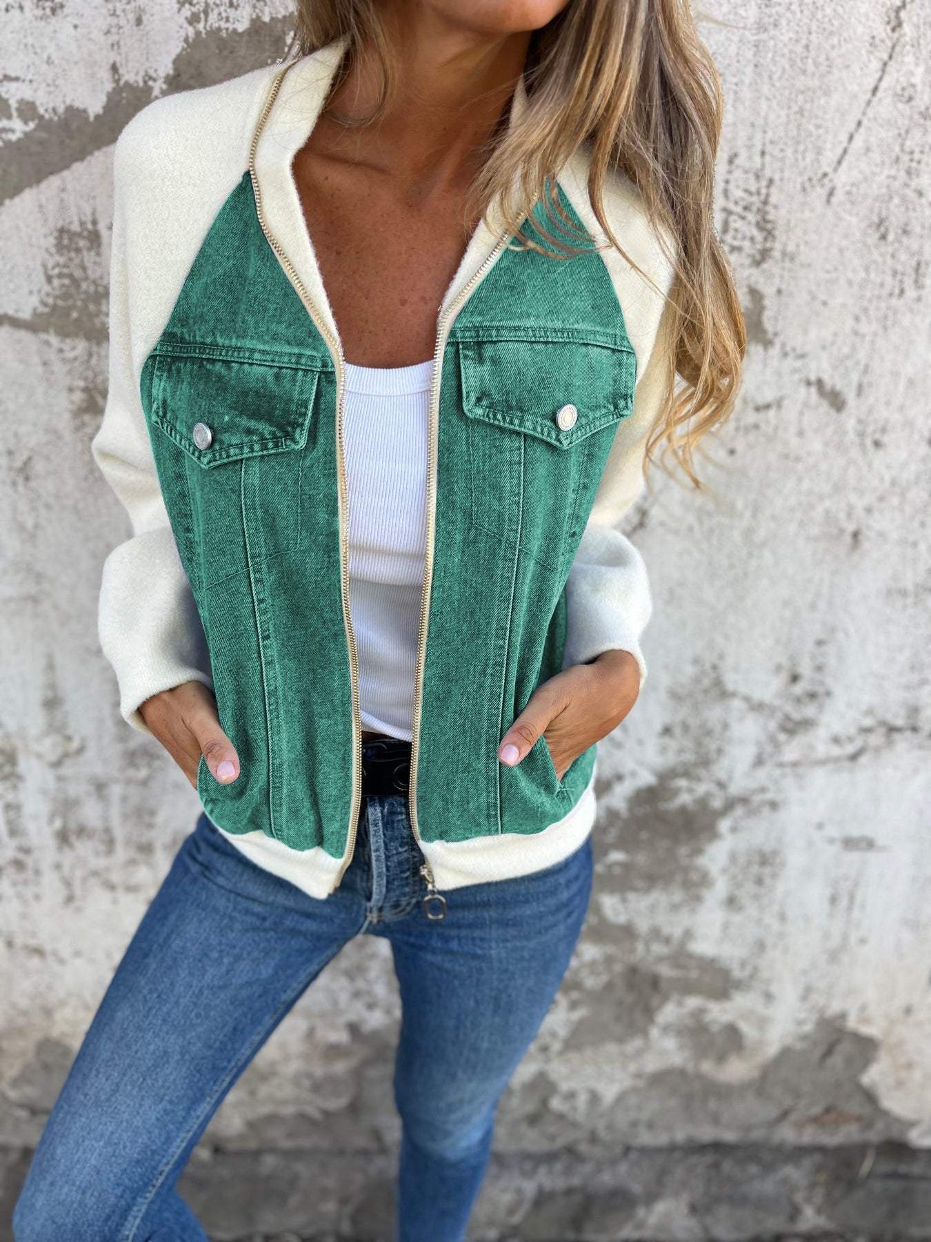 Isabella | Casual V-hals Ykkers Jacket