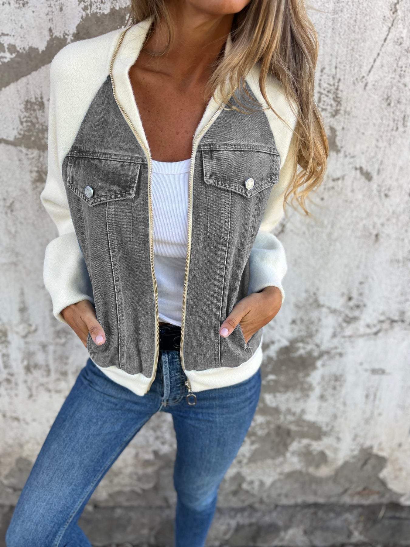 Isabella | Casual V-hals Ykkers Jacket